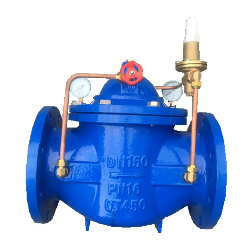 
Pressure reducing valve PN16 QT450 Ductile Iron ball reducing valve Pilot type pressure reducing valve 