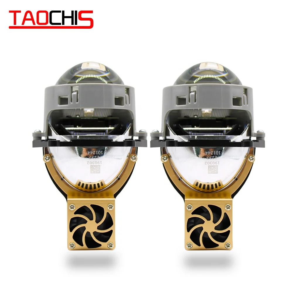 Автомобильная фара TAOCHIS 3 0 дюйма Bi светодиодная линза проектора универсальная светодиодные фонари быстрая яркая лампа обновленная