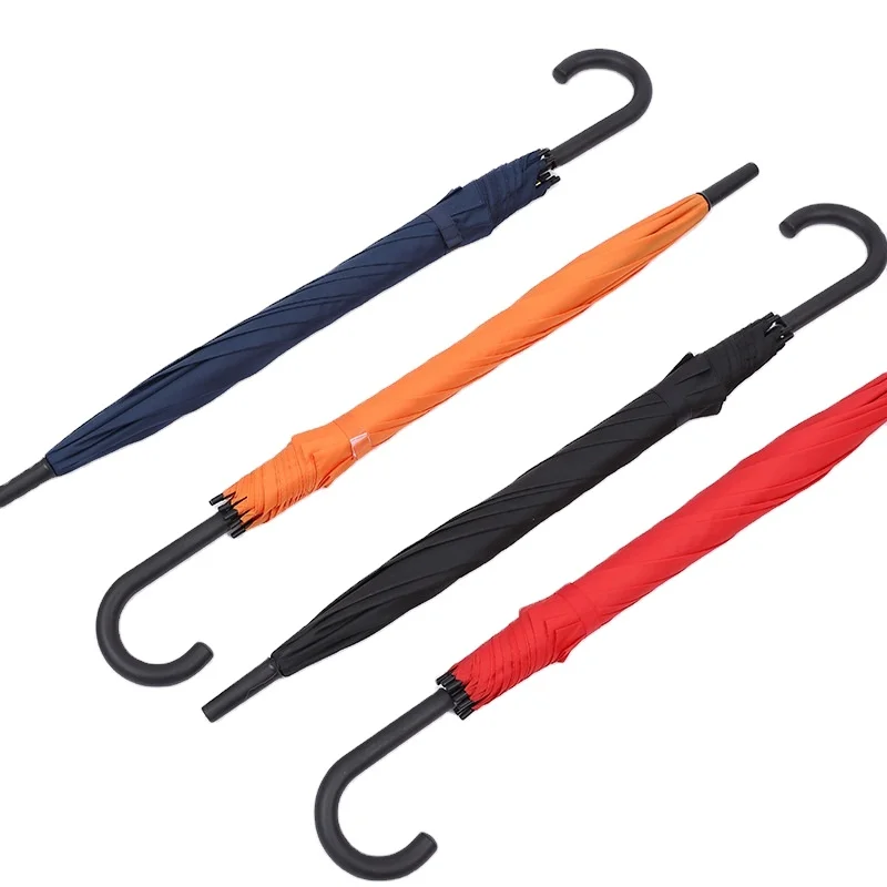 Оптовая продажа, Солнцезащитный Зонт с прямым стержнем, деловой зонт, индивидуальный полуволоконный рекламный подарок, Солнцезащитный Зонт с принтом логотипа