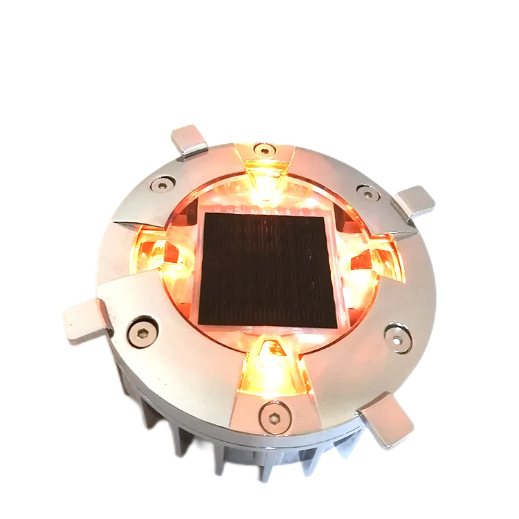 Factory Price Solar Powered Cat Eye 6 Screws Embedded Road Stud Raised Stud Super Bright LED Light Waterproof IP68