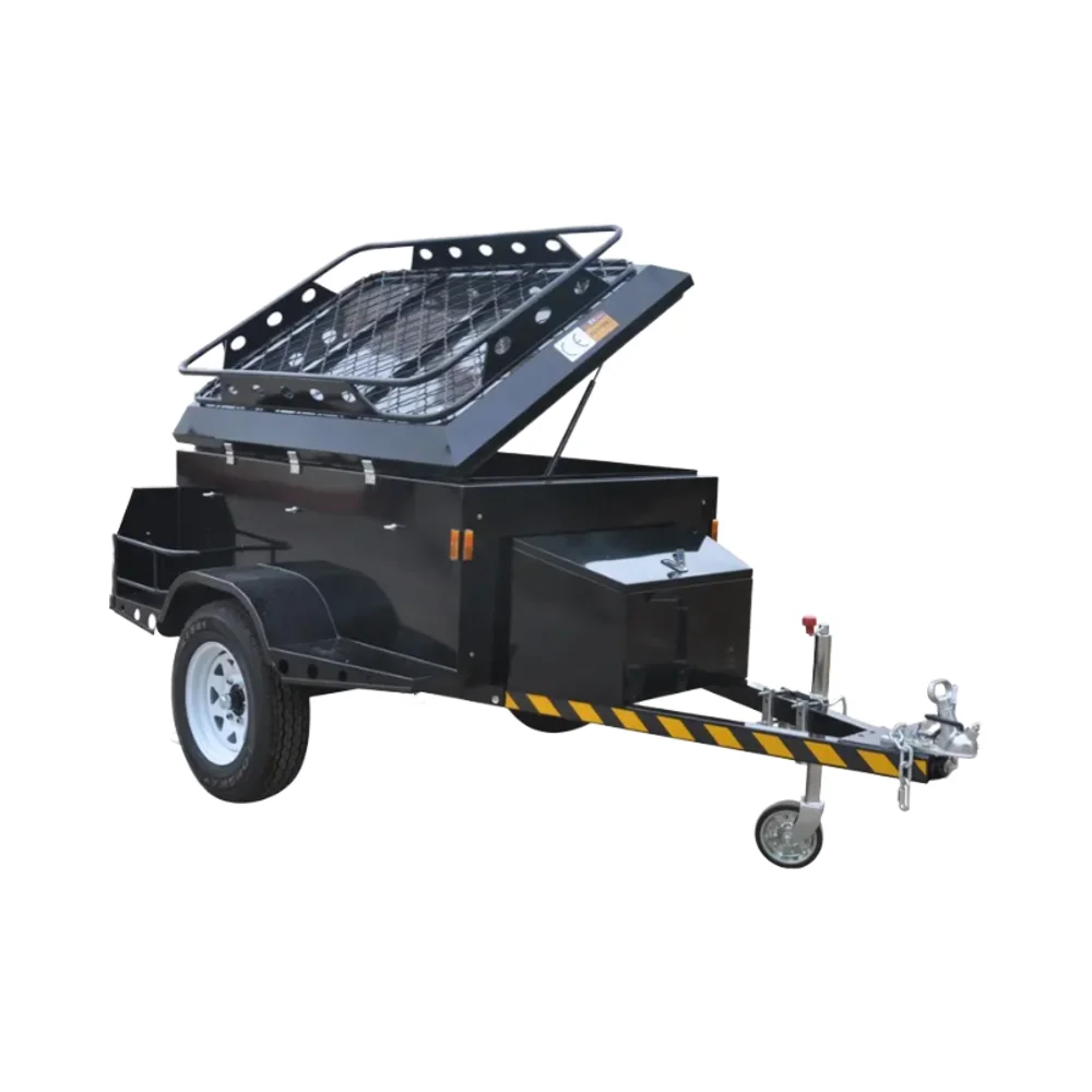0.5T trailers for cars sold in various colors can be customized with LED taillights