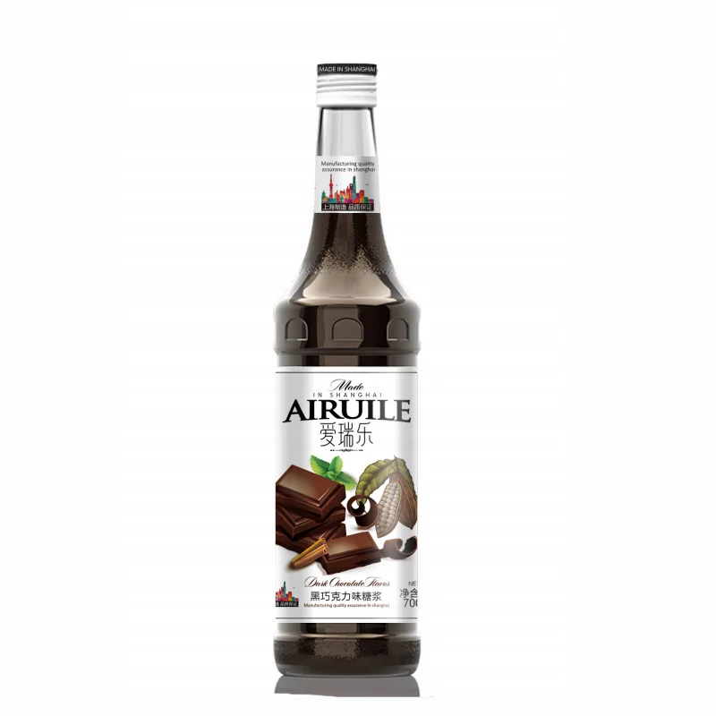 
Hot sale black chocolate flavor syrup for beverage & cocktail 
