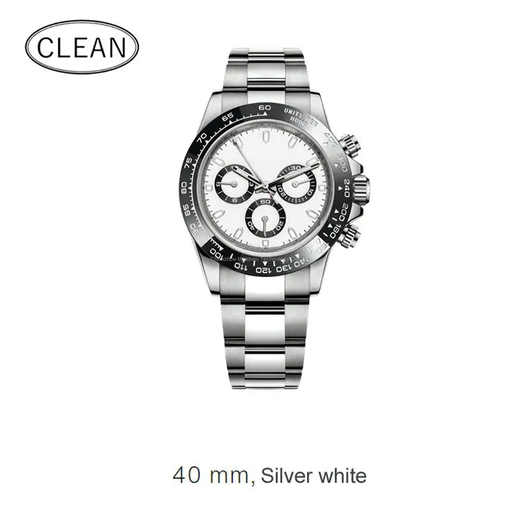 Clean Factory TOP 5A Original Movement Highest Quality 904L Stainless Steel eta 4130 Night vision Luxury Mechanical Watches
