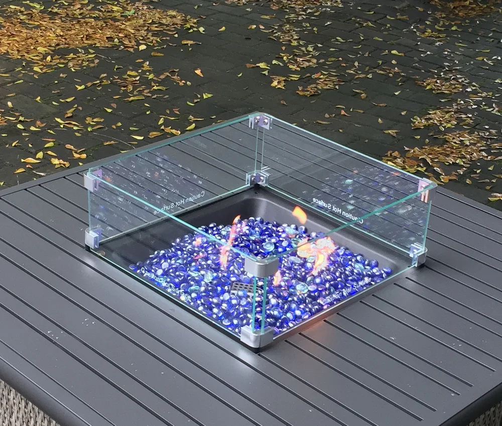 
Outdoor Firepit glass guard, round,square,and rectangle, tempered glass wind shields 