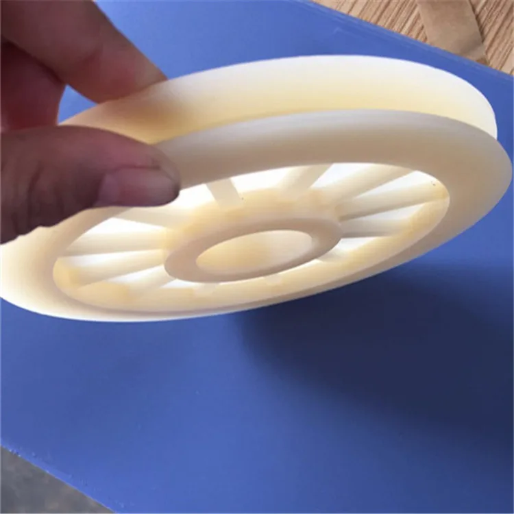 Weight Lifting custom plastic pulley wheels injection molded cnc machining nylon plastic pulley sheave black