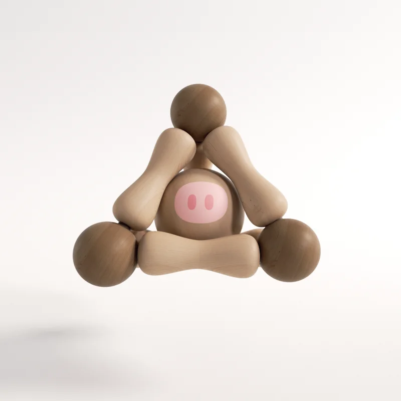 Новый дизайн, треугольная форма, игрушки из бука для мальчиков и девочек, детская развивающая детская погремушка-грызунок