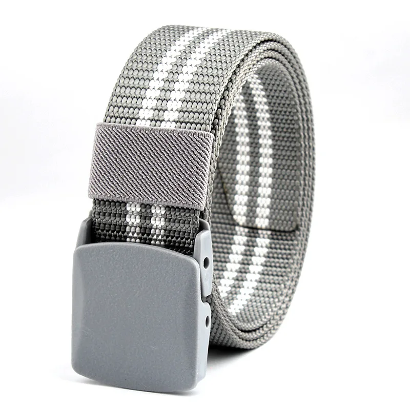 Металлический холщовый ремень для спорта на открытом воздухе без использования утюга, нейлоновый тактический ремень, пластиковая гипоаллергенная пластиковая пряжка, повседневные штаны