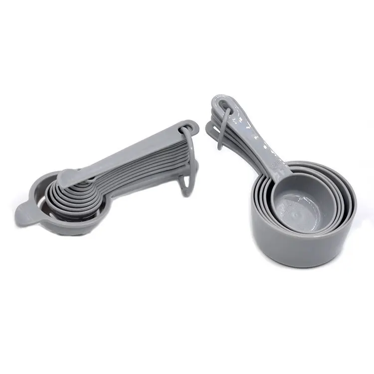 Kitchen Baking Plastic Measuring Spoon and measuring Cups Set for Dry or Liquid