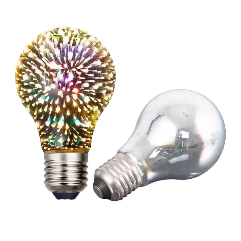 E27 220V Table light pendant lamp holiday decoration lighting heart shape 3D firework led light bulb LED bulbs AC globe 360