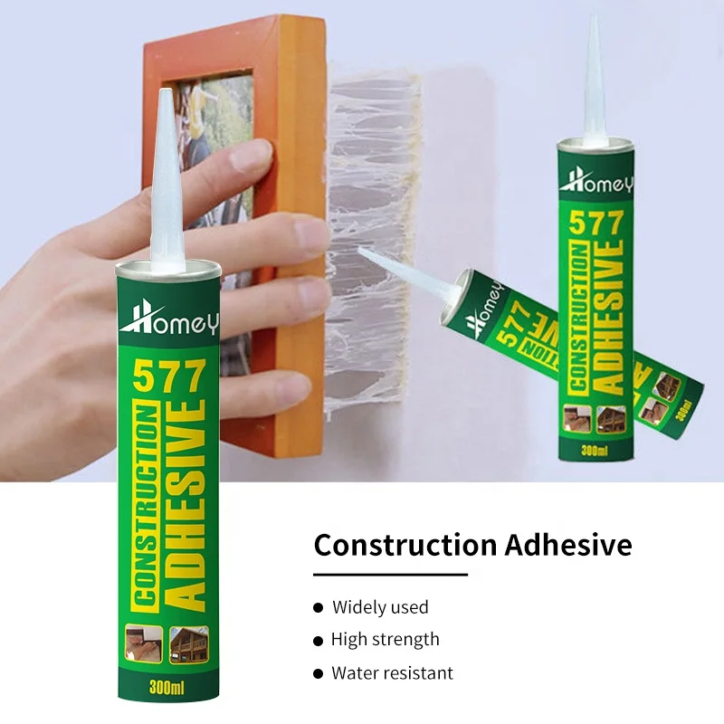 Homey Wholesale OEM liquid nails adhesive white Construction Adhesive