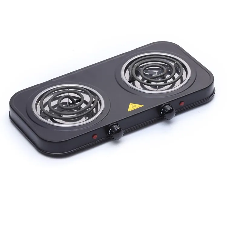 Heating appliance double electronic hot plate 2 burners ring burners 2plate spiral hotplate
