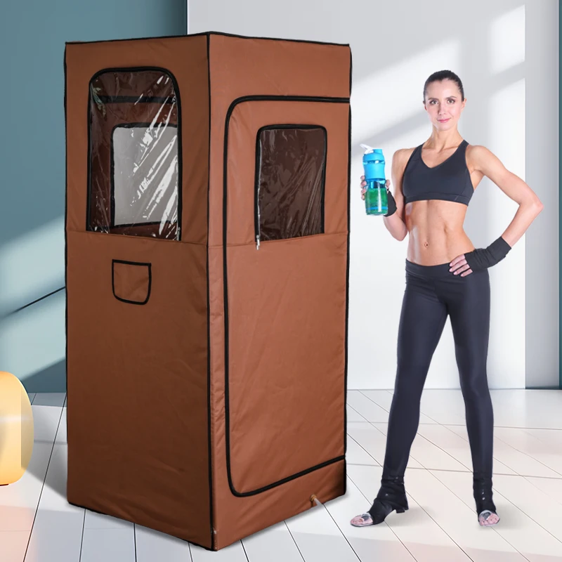 One Person Steam Sauna Room Weight Loss Detox Relieve Stress Detox Therapy Portable Sauna Box Machine Sauna Rooms