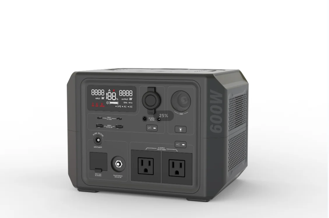 BoltPower Portable Power Station BP601 537.6Wh, 230V/50Hz 600W Pure Sine Wave AC Outlet, Solar Generator support solar charging