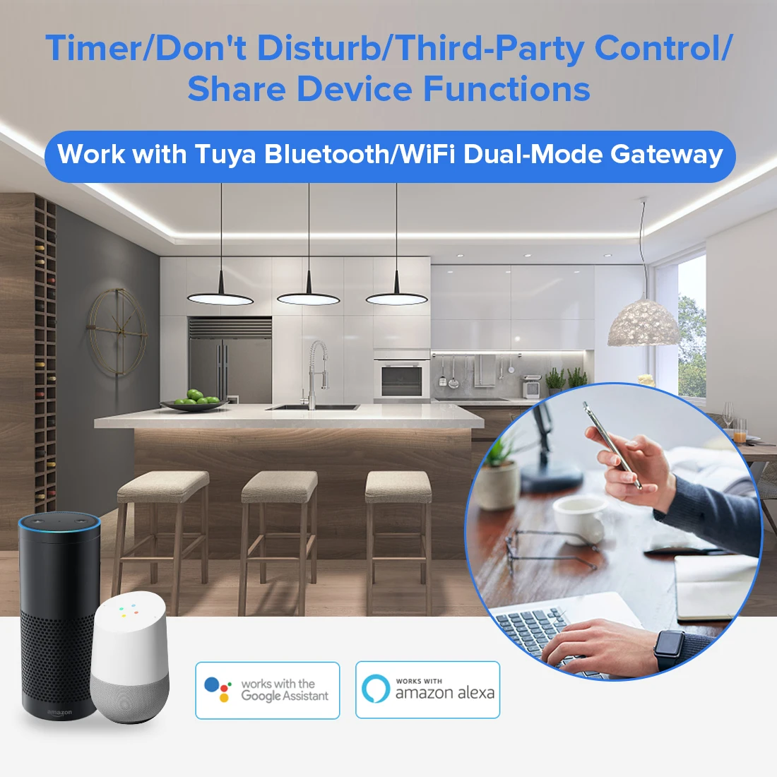 Zigbee 3 0 Wi-Fi 2 4 ГГц светодиодный контроллер 5 в 1 совместим с H-ue Bridge Tuya Dual Mode Gateway Smart Things Alexa