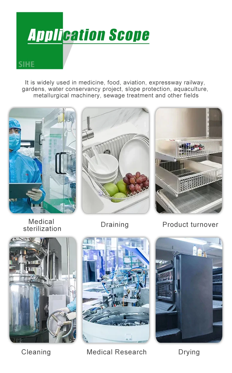 Stainless Steel Full Wire Mesh Medical Sterilization Basket With Lid