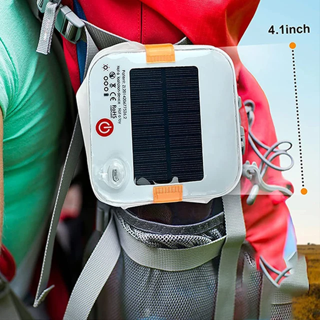 Outdoor Tents Light Charging Solar Light Portable Led Collapsible Hanging Camping Lantern