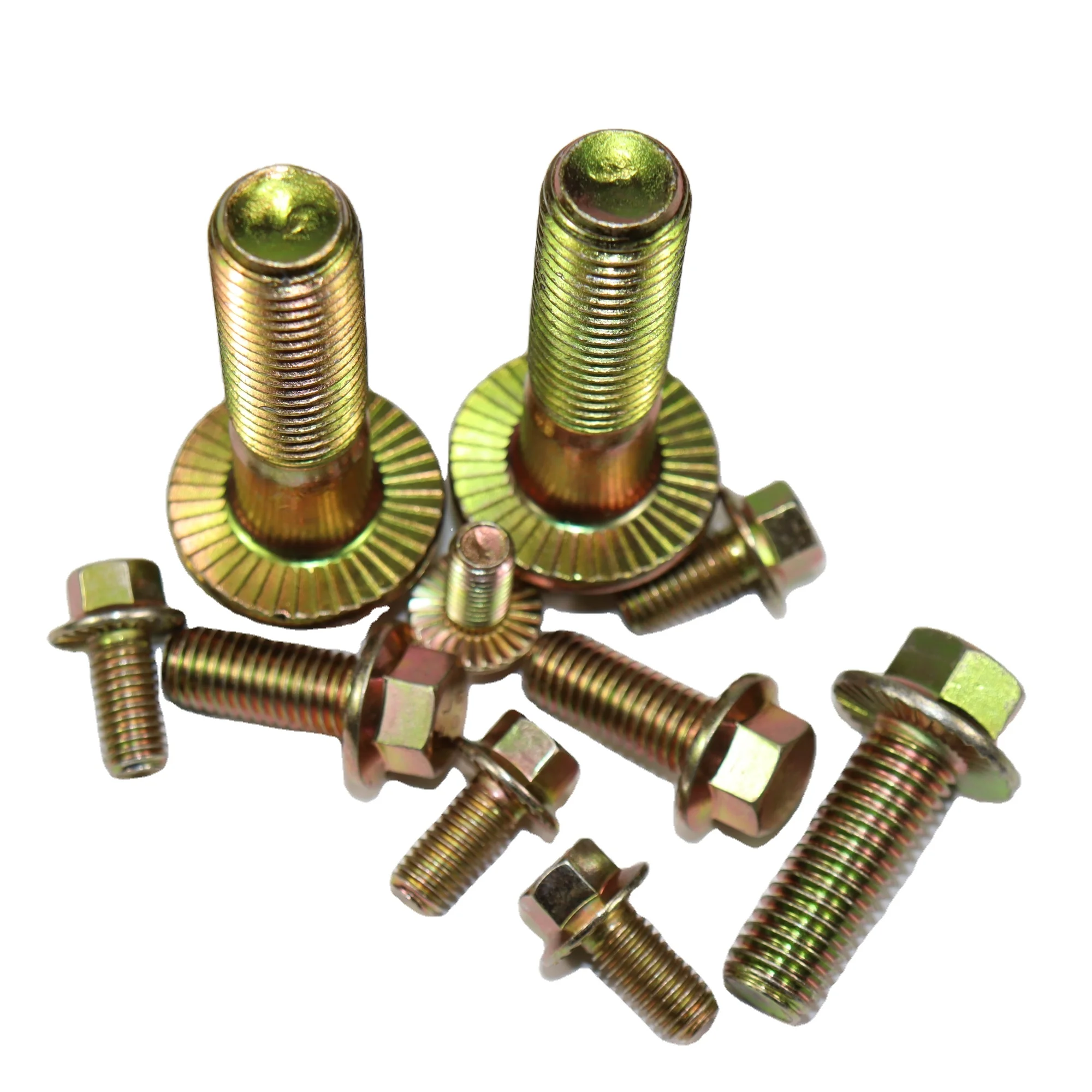 steel M14 M12 M18 wholesale M20 M10 DIN6921 M6 DIN6922 grade 8 flange bolts