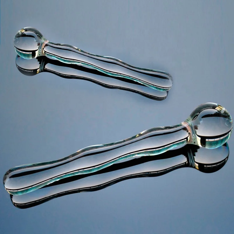 35mm glass dildo  penis anal beads ball butt plug crystal artificial  masturbation adult sex toy for women men
