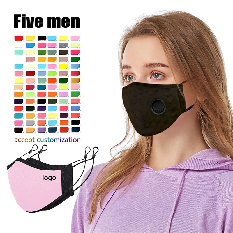 Five men custom washable reusable sport wear silver ion sublimation face cover