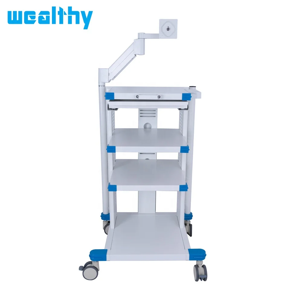Wealthy Laparoscopy endoscopy cart trolley medical endoscope cart  trolley