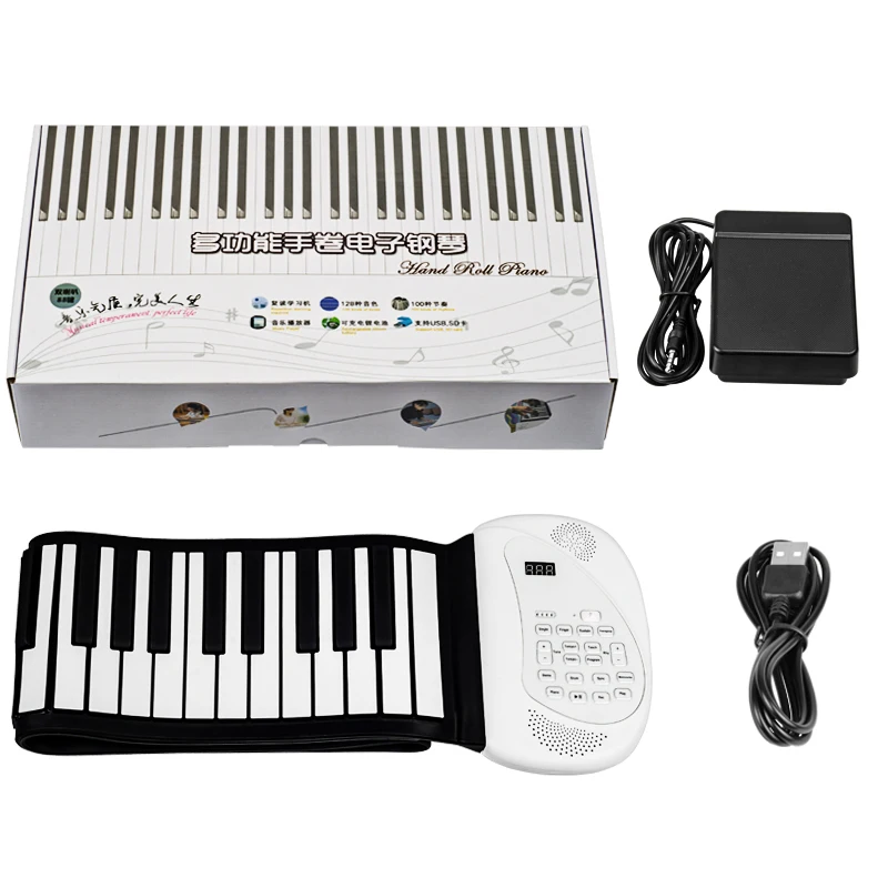 Wholesale electronic piano keyboard music instrument hand roll piano 88 keys