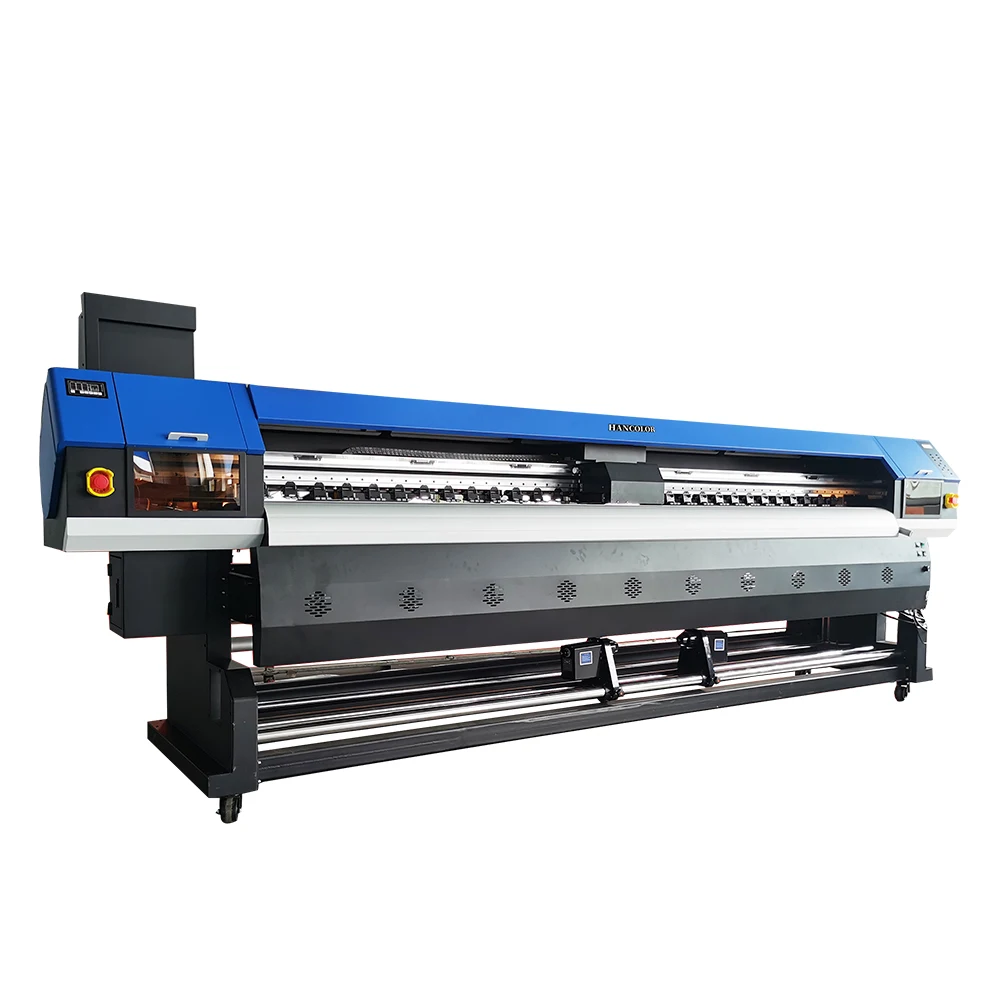 High speed eco solvent printer 3.2m 4 head i3200 eco solvent printer machine for printing advertisement