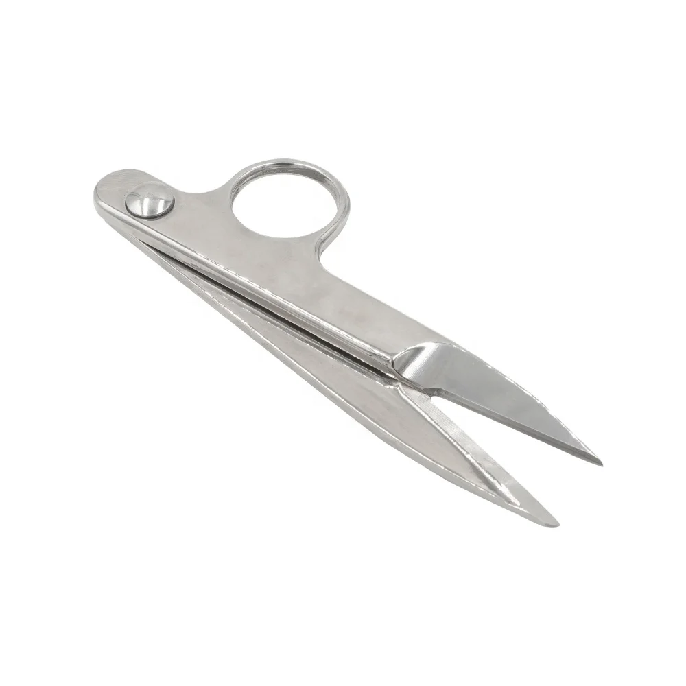 Все стальные ножницы для ниток, вышивка крестиком, V-образная Бытовая портная пряжа, ножницы для рыбалки