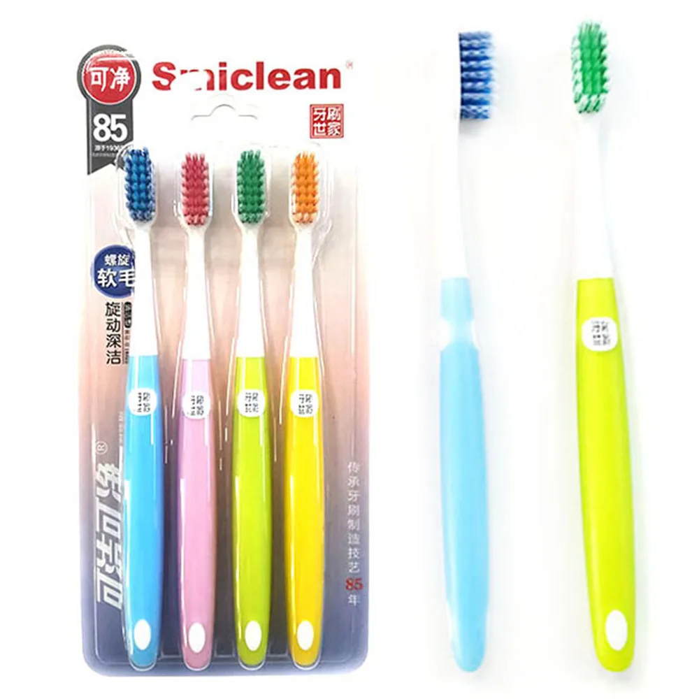 Oral hygiene soft adult adult toothbrush low price cheap bulk massage gum rubber handle