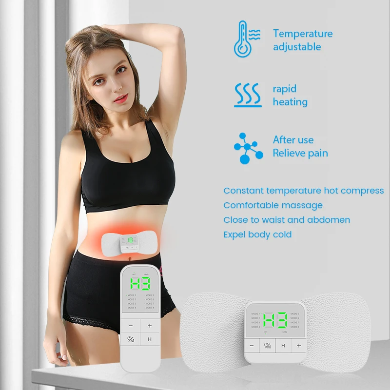 New Product Women Remote Adjustable Temperature Fast Heating Period Pain Relief Tens Therapy Device