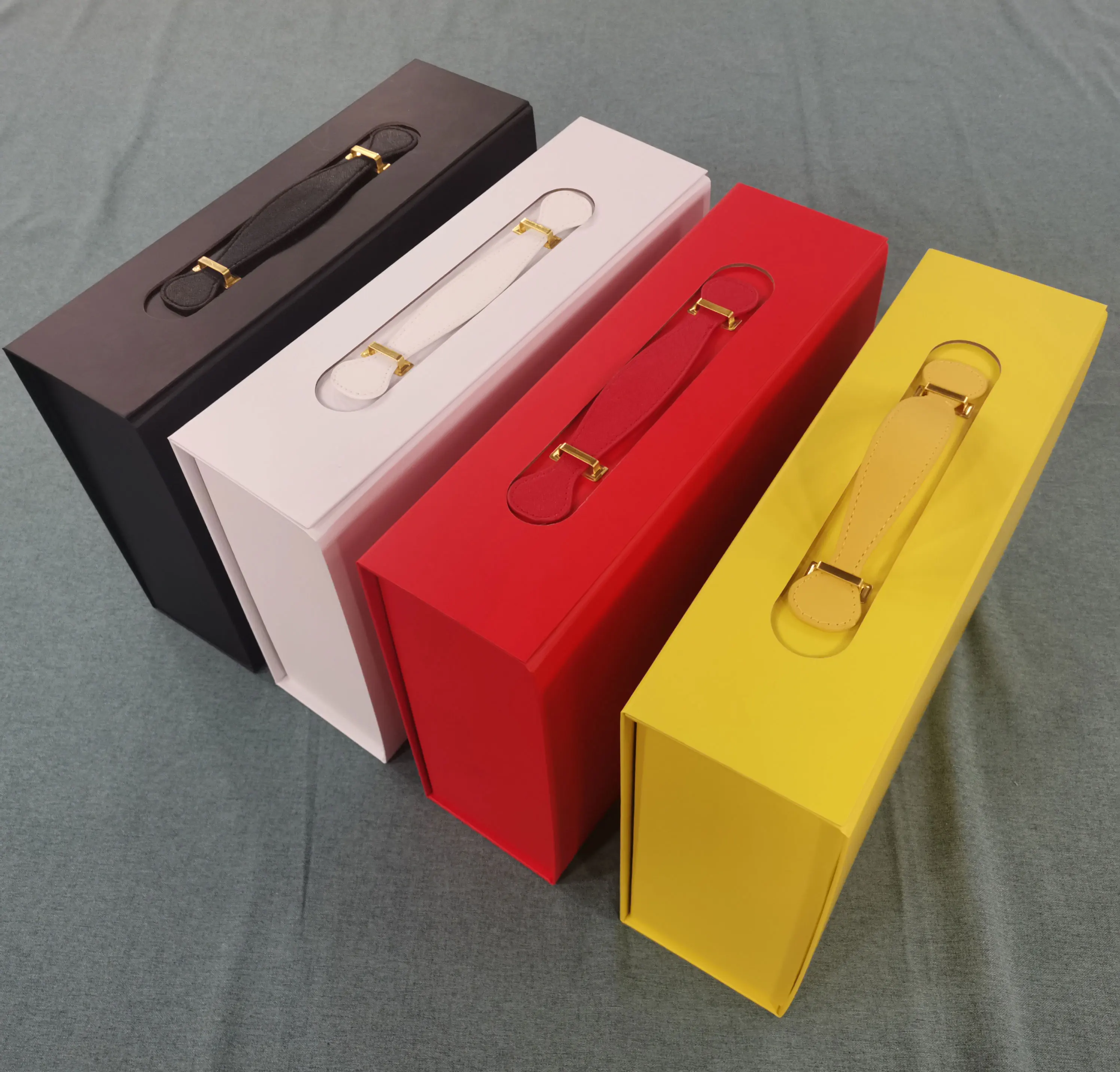 Custom Printed Handmade Luxury Gift Packaging Boxes Book Shape Hand Bag Packaging Box with Custom Logo
