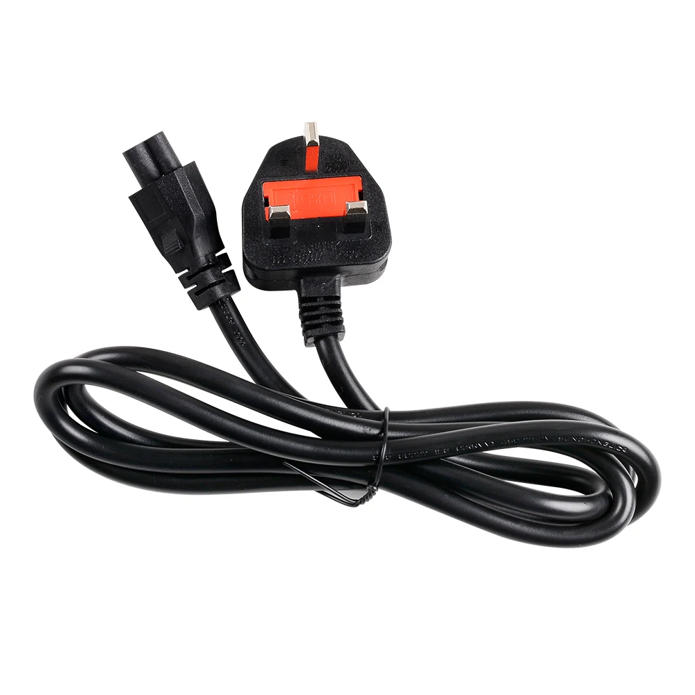 Factory supply AC power cable hot sale UK 3 pin plug power extension cords for office equipments
