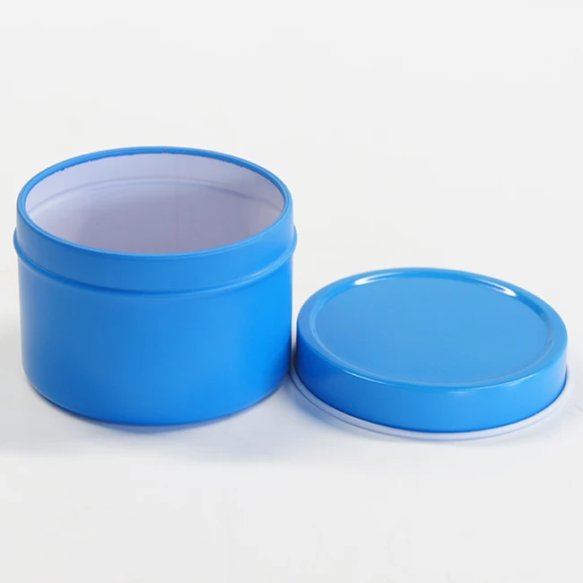 Custom 1 OZ 2 OZ 4 OZ  round small metal tin candle can for  packaging