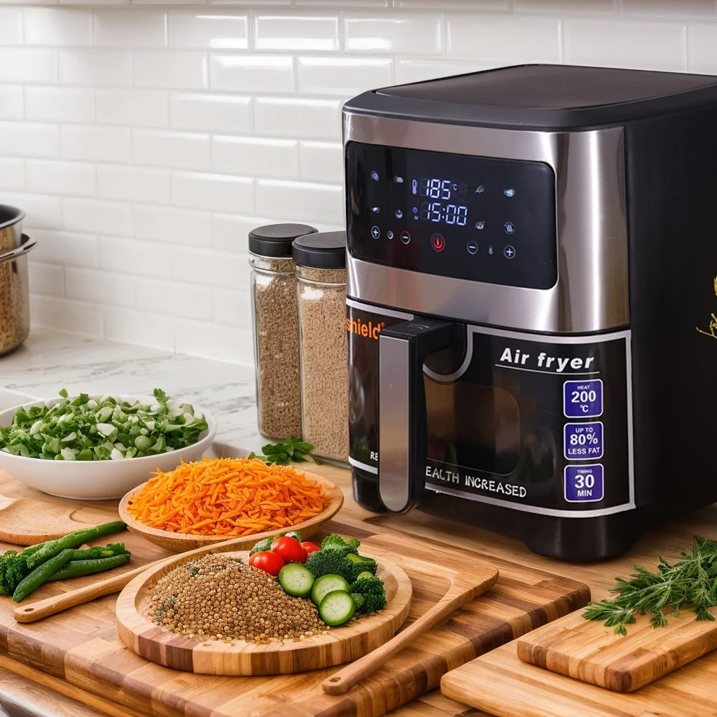 Nirva  ZX08 New 6.5L Fashion Electric Oven Air Fryer Electric Digital Air Fryer Oven Smart Kitchen Appliances Oil Free Fryer