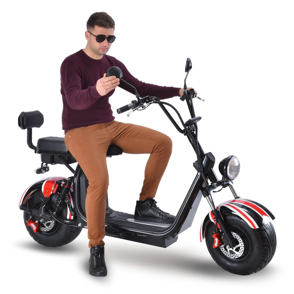 Theftproof fat tyre 2000W citycoco electric scooters 1000W