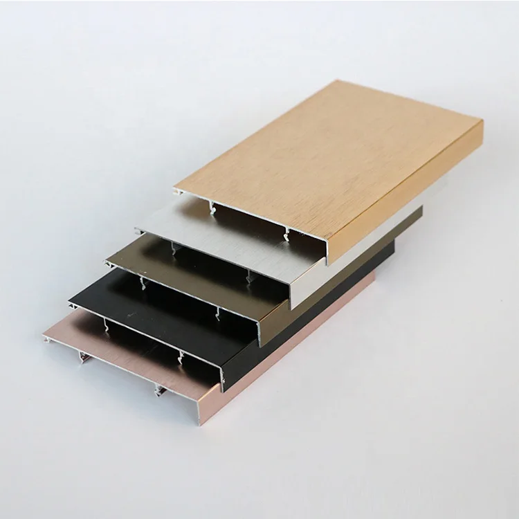 Floor mobile home metal wall Aluminium skirting board