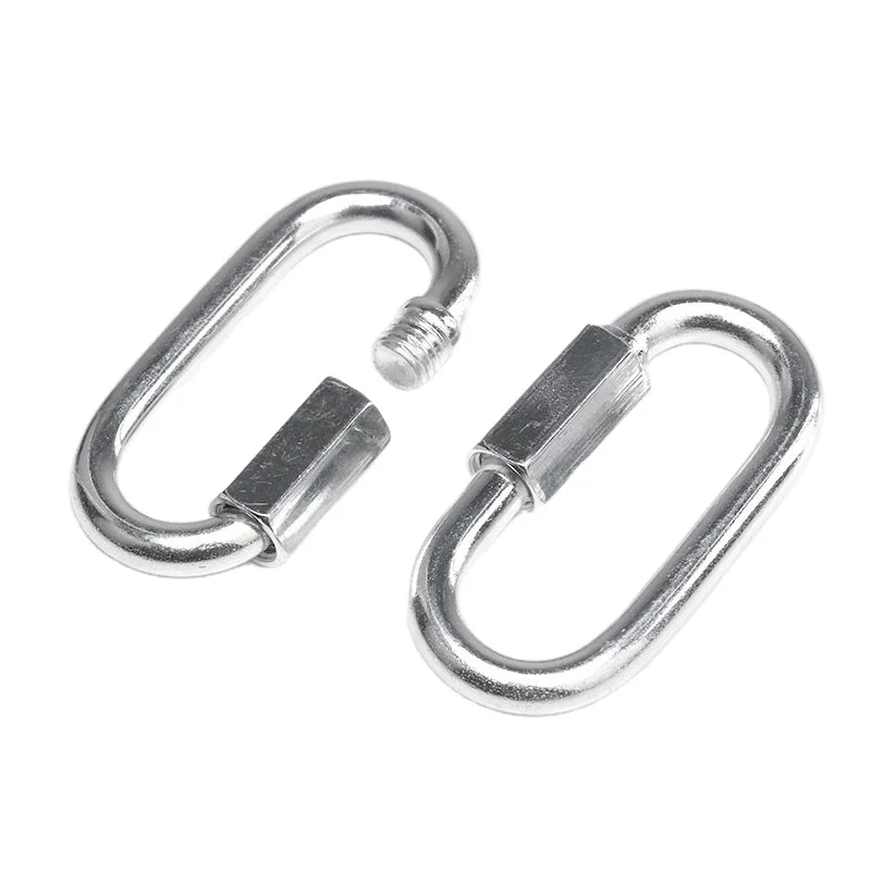 Соединитель цепи из нержавеющей стали BOHU 304 D, овальный, гальванизированный