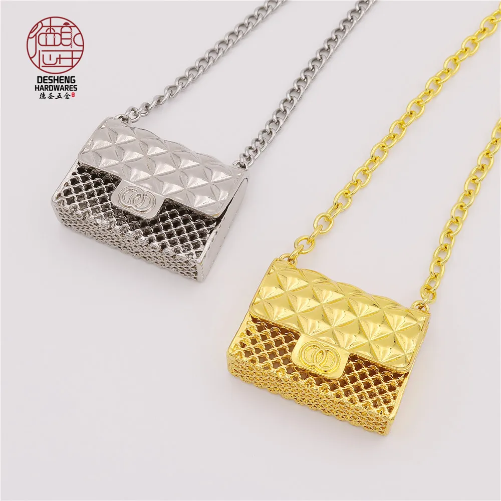 Metal Hardware Small Purse Key Ring Bags Small Mini DIY Decoration Bag Ear Phone Bag For Ladies