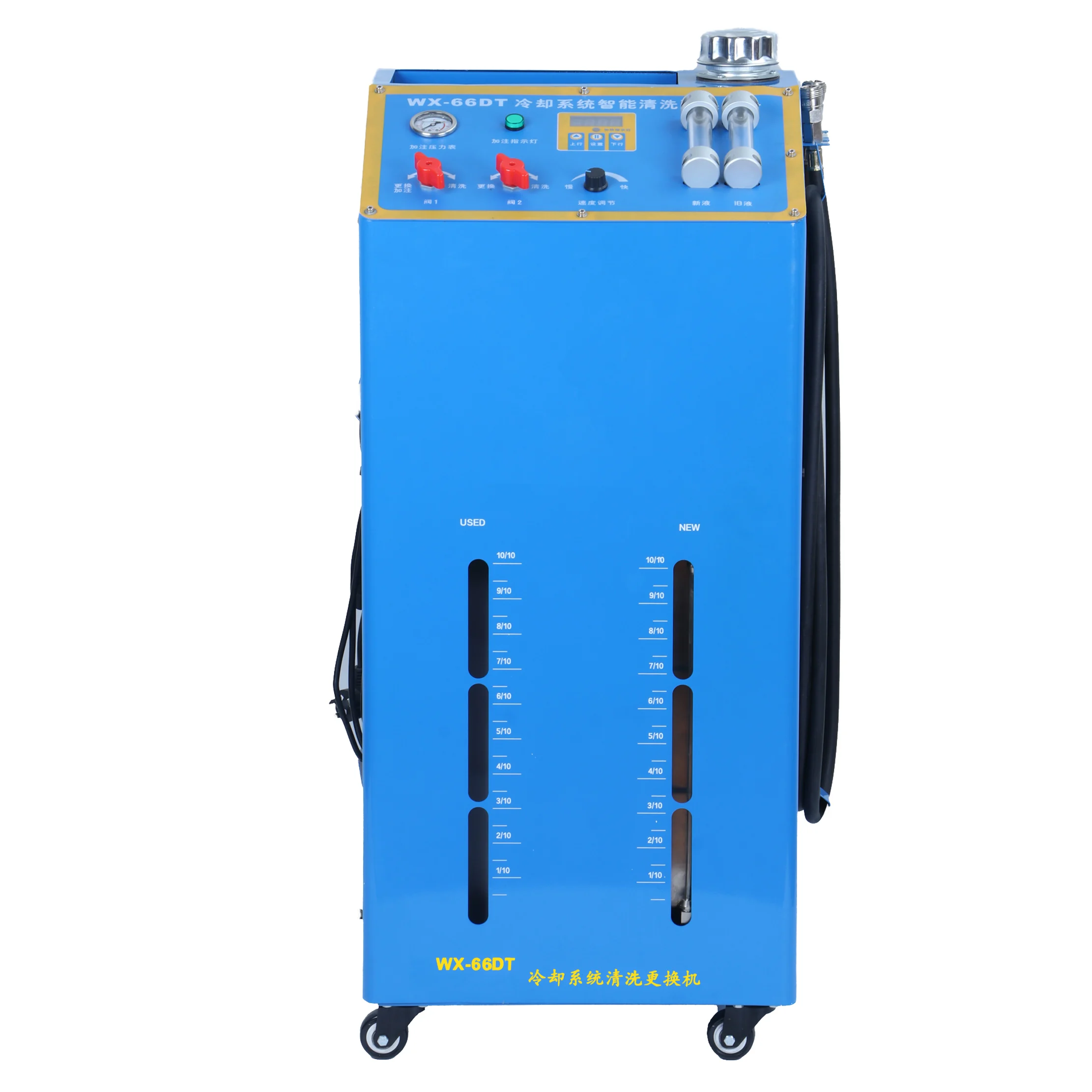 Radiator cooling system flushing machine engine cooling system cleaning machine