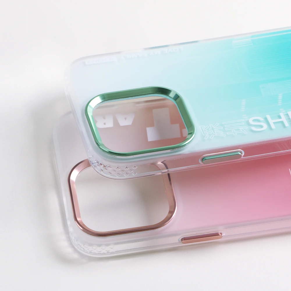 Screen Printing Cases matte texture Metal Camera Ring Protective mobile Phone cover for iPhone13 Pro Max