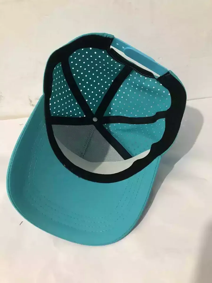 Изготовленный На Заказ Логотип вышитый лазером перфорированный Вырез отверстия Плавающий поплавок водонепроницаемый устойчивый Melin гольф шляпы защелкивающиеся крышки