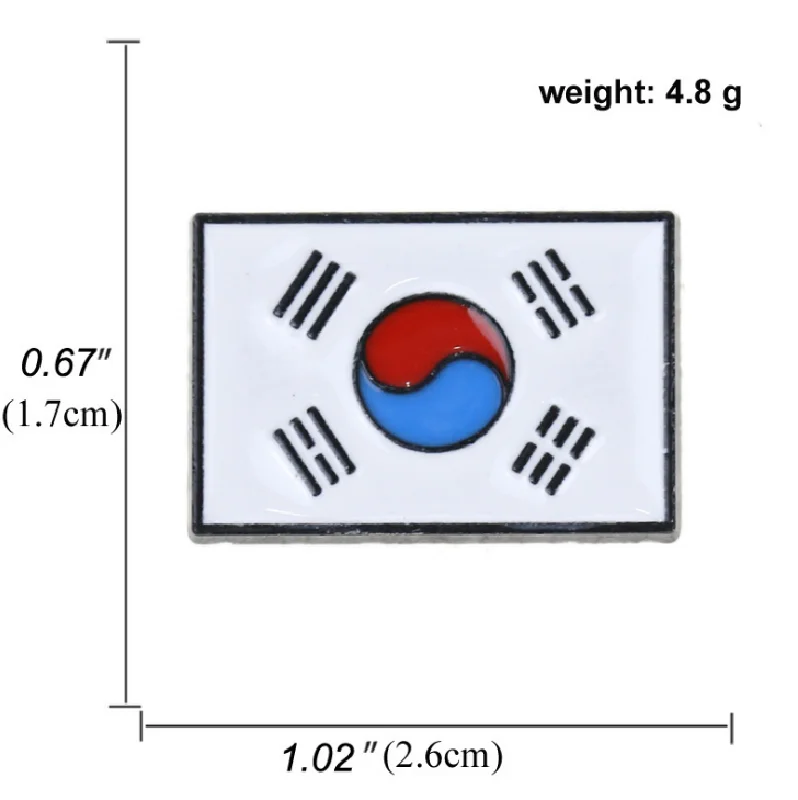 Cartoon Hanbok Characters South Korea Flag Brooch Custom Lovers Travel Souvenir Soft Enamel Lapel Pin