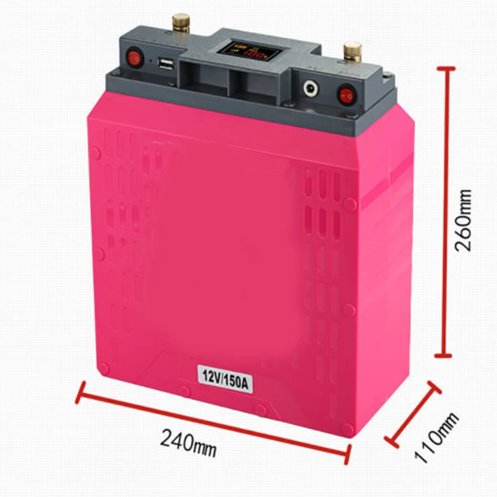 OEM ODM   Factory 12V large capacity 120ah lithium battery polymer power battery inverter xenon lamp battery