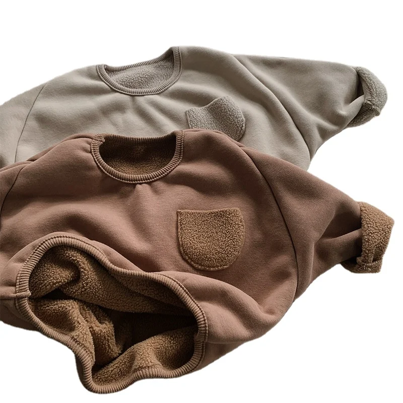 Duanding CUB Polar fleece winter sweater, boys and girls, thickened warm sweater