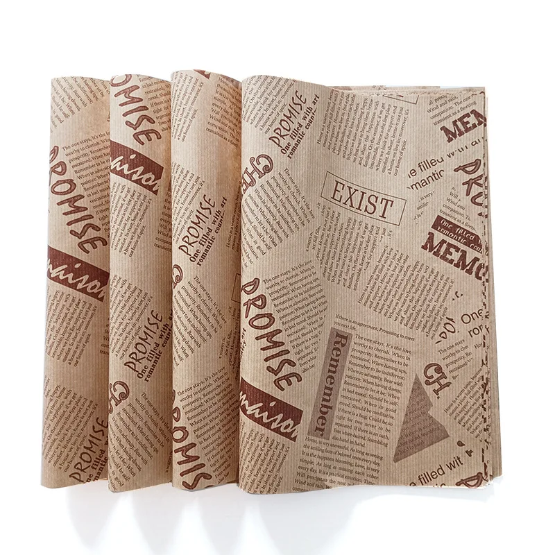 Food Grade Oil Proof Paper Baking Wrapping Paper Disposable Greaseproof Baking Paper for Party