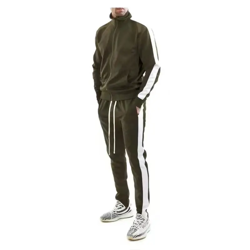 High Quality Men Tracksuit Sport Wear Custom Design Logo Sports Casual Clothing Suit Plain Tracksuits For Men