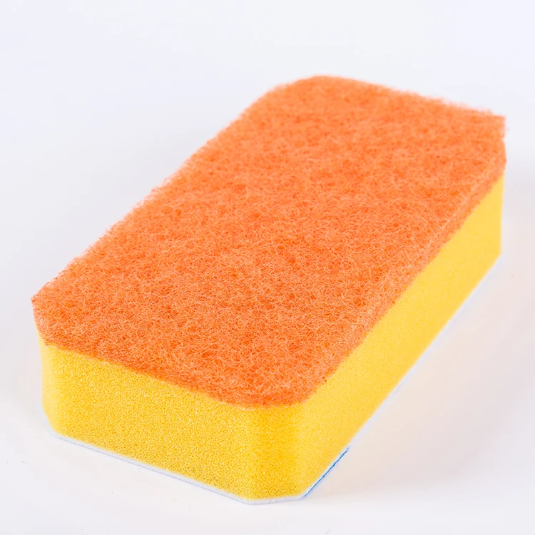 Customized advertising gift cleaning kitchen sponge scrubber dishwashing scouring pad