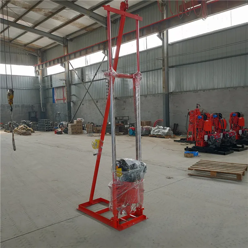 Borehole Water Well Drilling Rig China Mini Water Well Drilling And Rig Machine vertical portable sampling rig