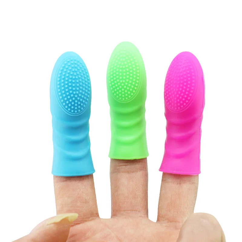 Finger Sex Toy Sleeve Male G-Spot Finger Condom Reusable Vaginal Finger Condom for Vagina Clit Anus Anal for women