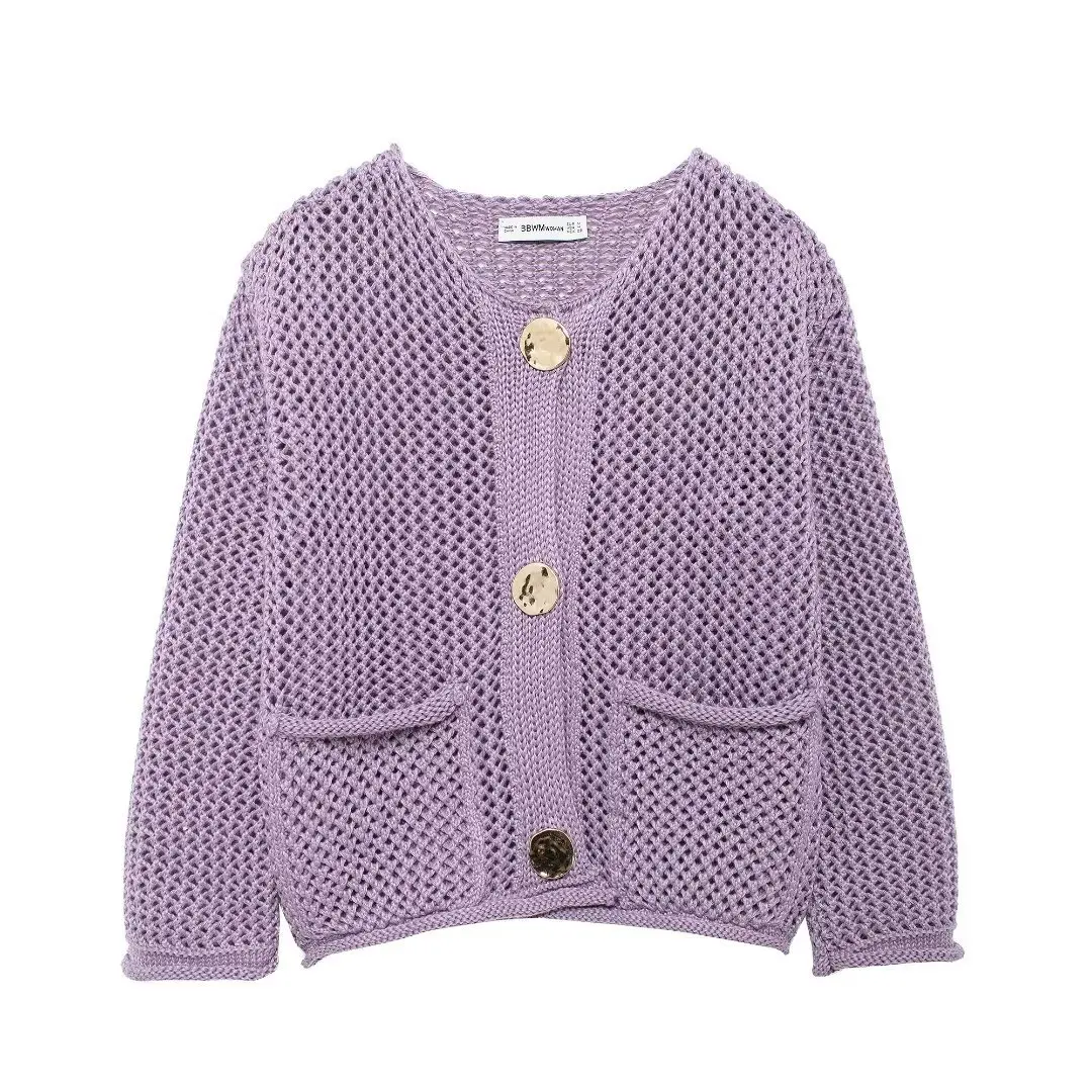 YY4227 fashion fall 2024 women clothes knit long sleeve cardigans elegant ladies cardigan sweaters