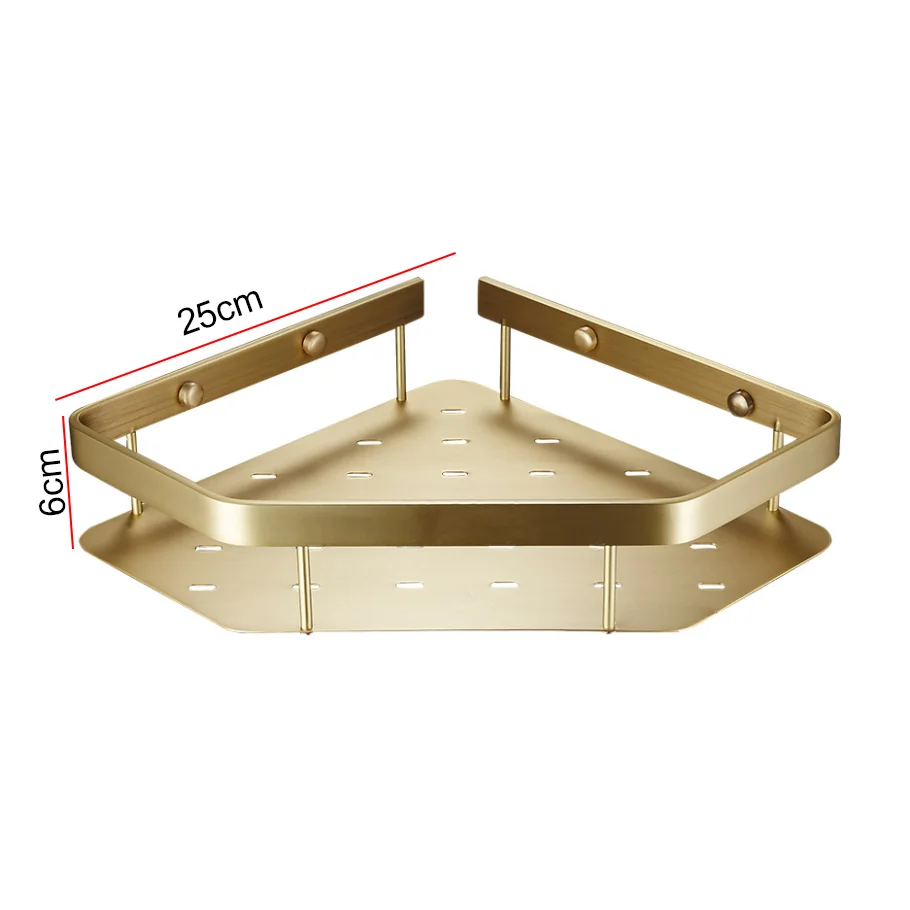 No Drilling Bathroom Corner Shelves, 2 Tier Shower Shelf Caddy Adhesive Storage Basket for Shampoo Corner